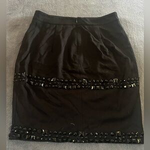 Black Skirt with Embellishments